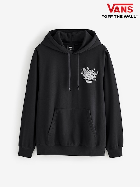Vans Mens Scratched Records Pullover Black Hoodie (F35350) | £60