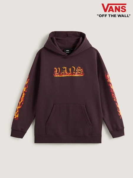 Vans Boys Inferno Pullover Brown Hoodie (F35475) | £55