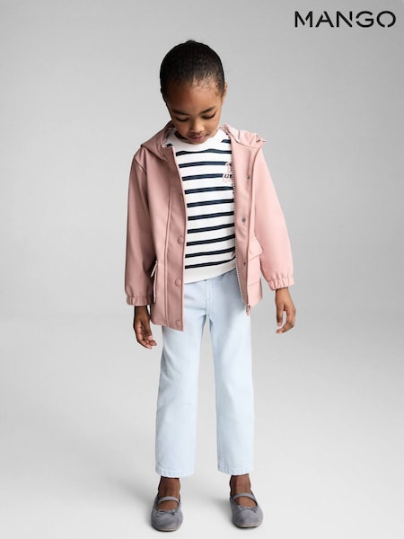Mango Pink Quilted Hooded Jacket (F35516) | £28