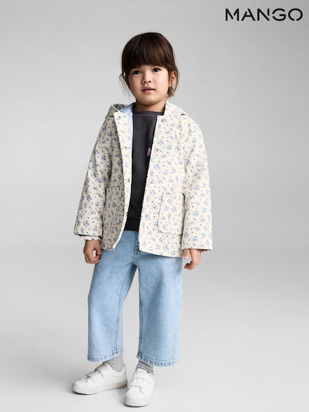 Mango Cream Hooded Water-Repellent Parka (F35542) | £28