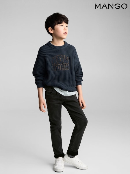 Mango Black Relaxed Jeans (F35555) | £23