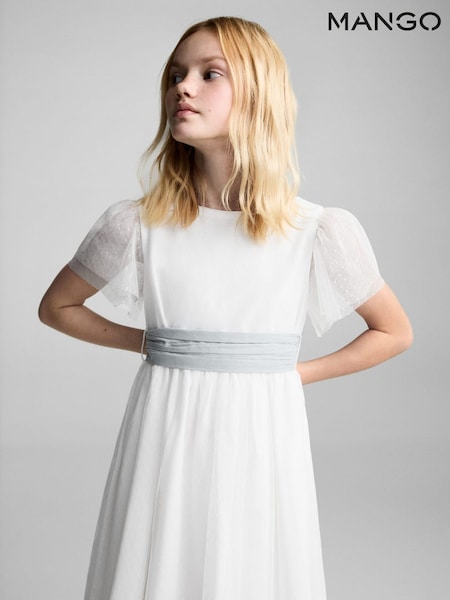 Mango White Emma Dress (F35568) | £76