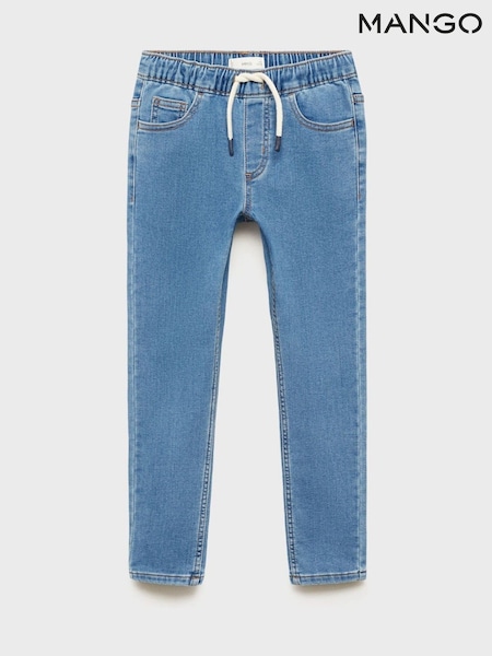 Mango Blue Tie Waist Comfy Jeans (F35569) | £23
