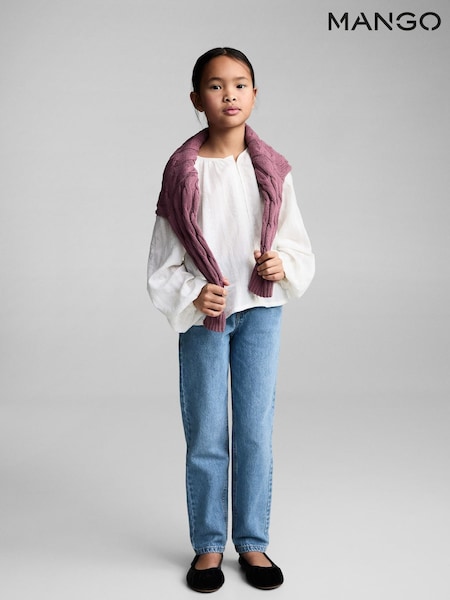 Mango Blue Relaxed Jeans (F35578) | £23