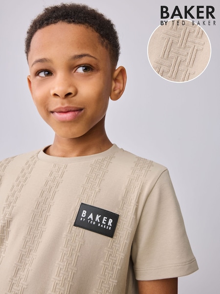 Baker by Ted Baker 'T' Textured T-Shirt (F35741) | £18 - £22