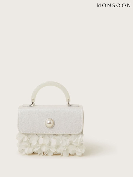 Monsoon Natural Shimmery Petal Pearl Handbag (F35821) | £17