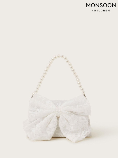 Monsoon Natural Lace Bow Bridesmaid Bag (F35826) | £11