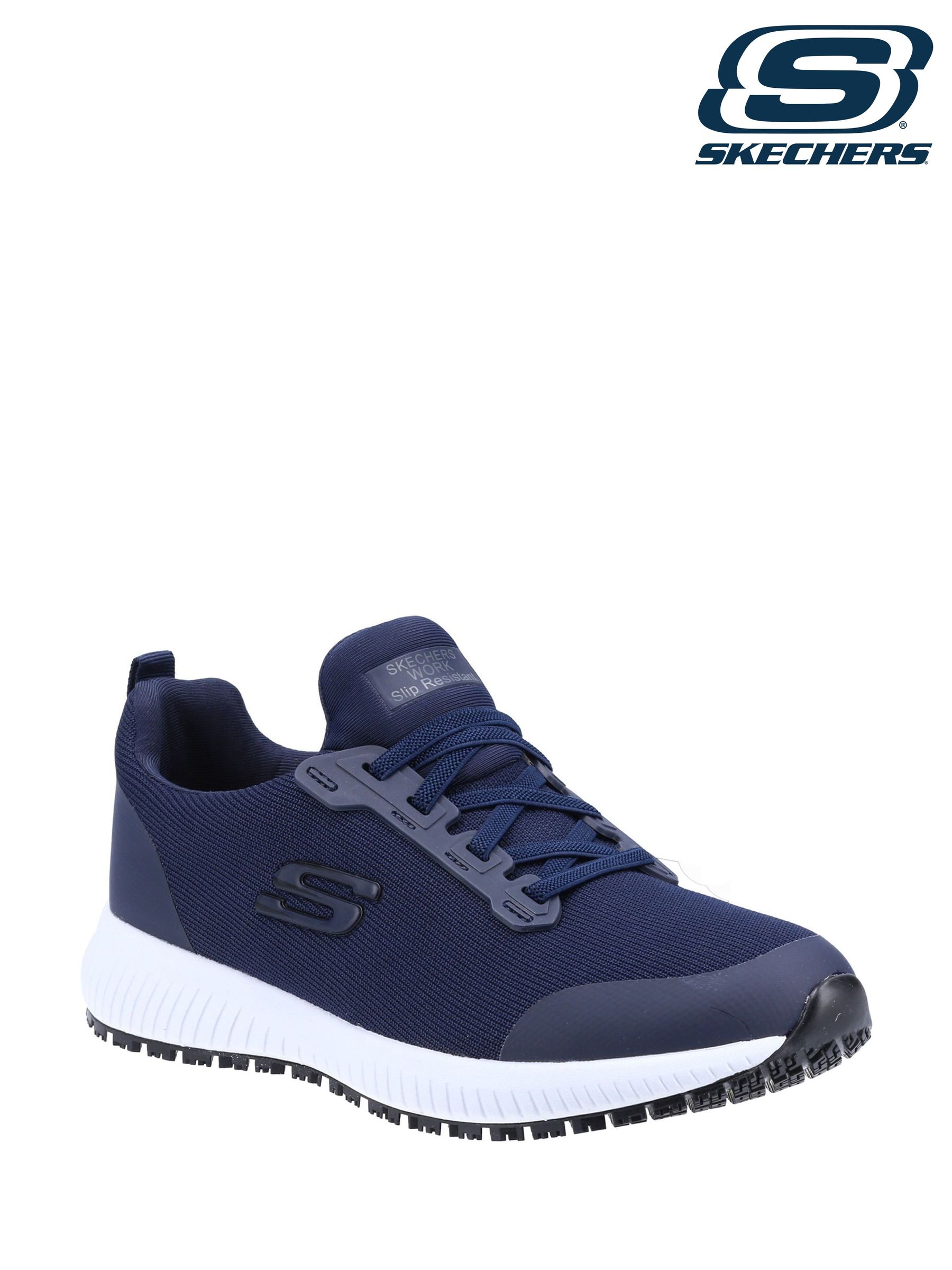 Womens navy skechers trainers on sale