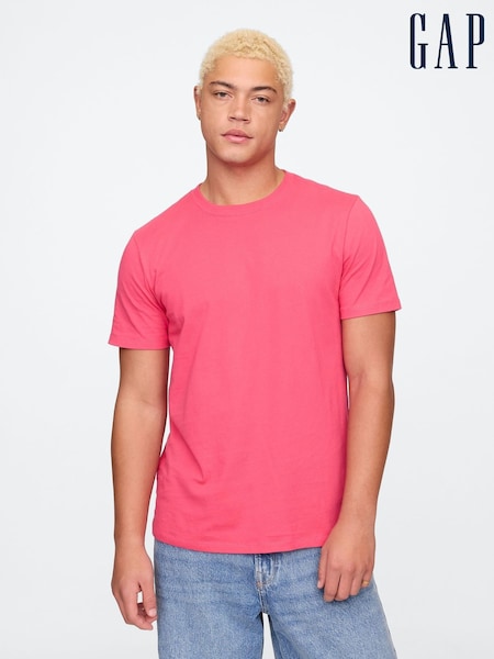 Gap Pink Short Sleeve Everyday 100% Cotton Crew Neck T-Shirt (F35968) | £12
