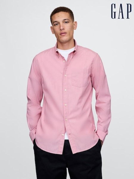 Gap Pink Organic Cotton Poplin Classic Shirt (F35974) | £40