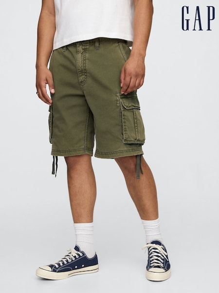 Gap Olive Green Twill Cargo Baggy Shorts (F35987) | £50