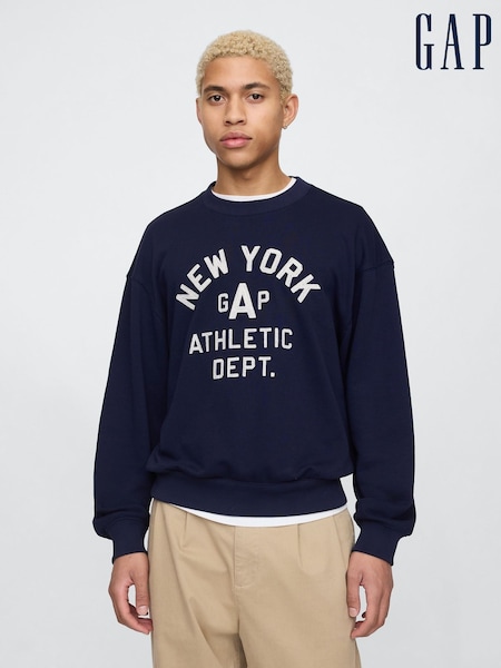 Gap Blue Vintage Soft New York Athletic Logo Sweatshirt (F36012) | £35