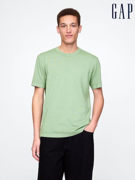 Gap Green Original Short Sleeve Crew Neck T-Shirt (F36080) | £18