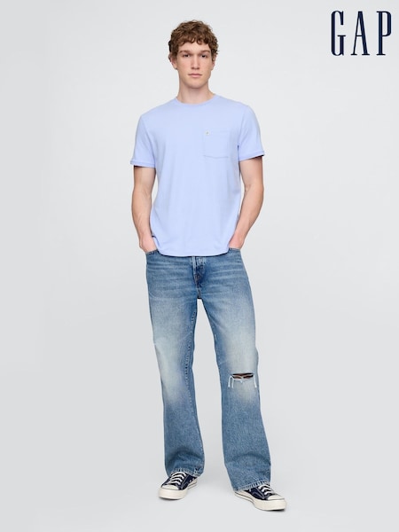 Gap Blue Organic Cotton Pocket T-Shirt (F36083) | £14