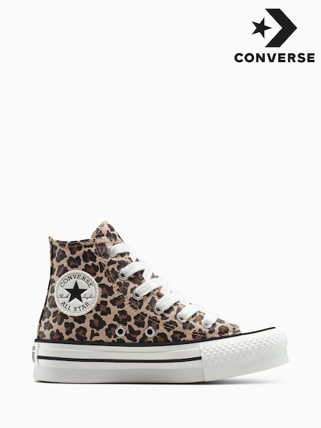 Converse Animal Chuck Taylor Kid High Leopard Trainers (F36220) | £55