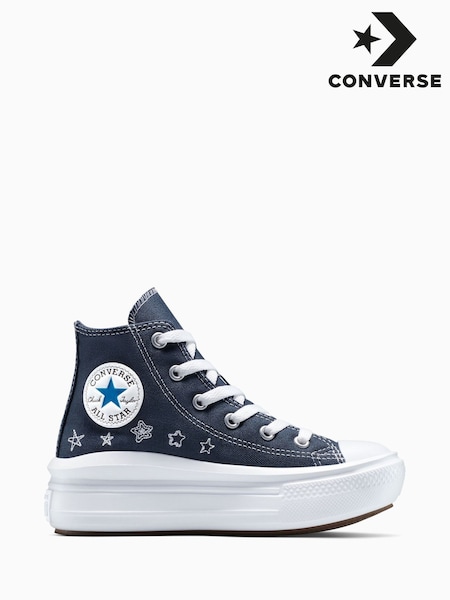 Converse Blue Chuck Taylor Kid Move Trainers (F36270) | £55