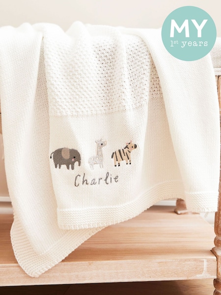 Personalised Born To Be Loved Shawl by My 1st Years (F36332) | £40