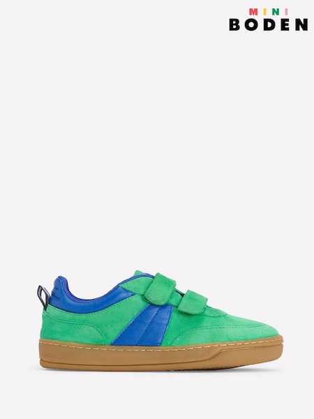 Boden Green Colourblock Low Tops (F36404) | £42 - £48