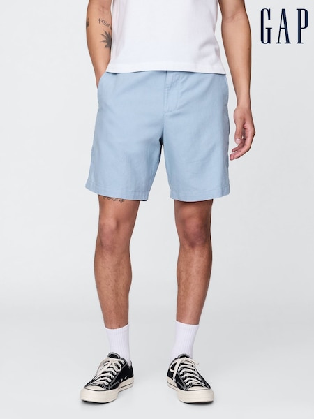 Gap Blue 8" Linen-Cotton Shorts (F36556) | £45