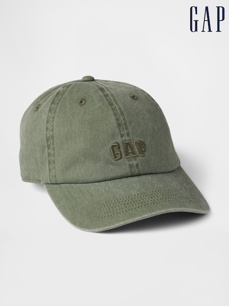 Gap Green Adult Logo Cotton Baseball Hat (F36591) | £15