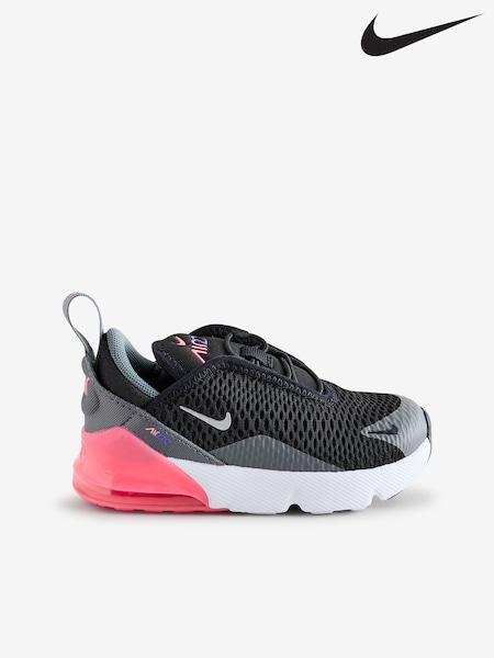 Nike Black/Pink Infant Air Max 270 Trainers (F36664) | £0