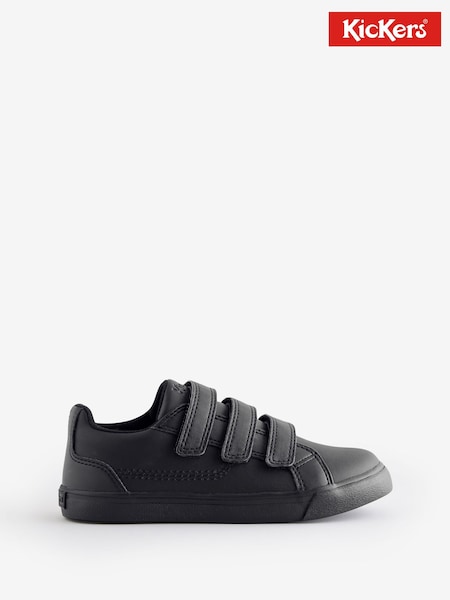 Kickers Black Tovni Trip Strap Trainers (F36868) | £52