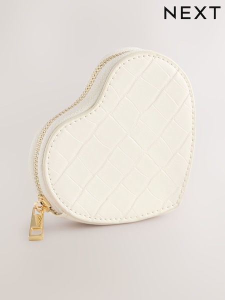 Bone Heart Shaped Coin Purse (F36914) | £10
