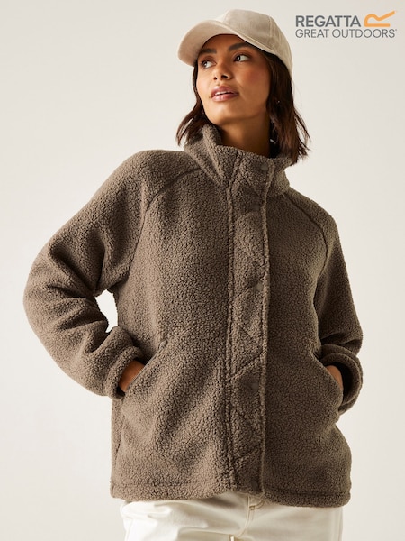 Regatta Brown Emilica Borg Fleece (F36946) | £40