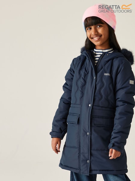 Regatta Blue Fabrizia II Heavyweight Water Replellent Coat (F36962) | £42
