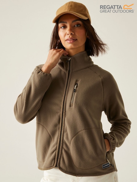 Regatta Brown Frankie Full Zip Fleece (F37131) | £35