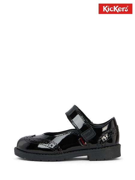 Kickers Black Lachly Brogue Patent Shoes (F37196) | £48