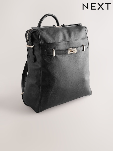 Black Belted Rucksack Bag (F37223) | £42