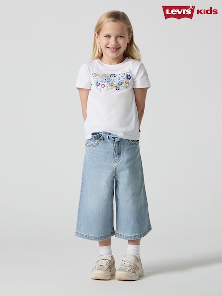Levi's Blue Culotte Wide Leg Denim Jeans (F37627) | £45 - £50
