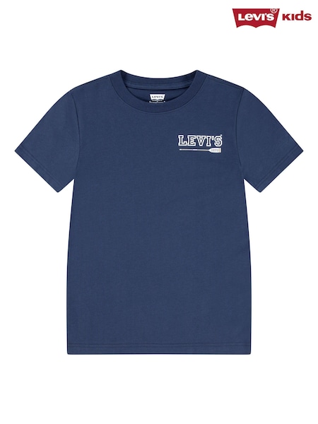 Levi's® Blue Nautical Back Graphic Short Sleeve T-Shirt (F37654) | £18 - £20