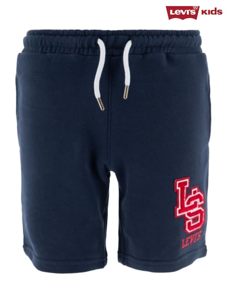 Levi's® Blue Varsity Letters Logo Jersey Pull-On Shorts (F37664) | £20 - £25
