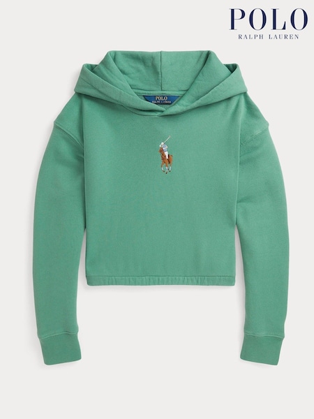 Polo Ralph Lauren Green Girls Pony Logo Hoodie (F37684) | £99