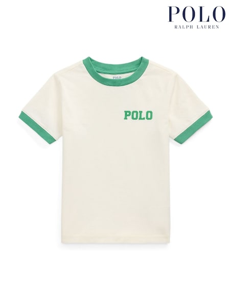 Polo Ralph Lauren Cream 26/1 Jersey Short Sleeve T-Shirt (F37689) | £49 - £55