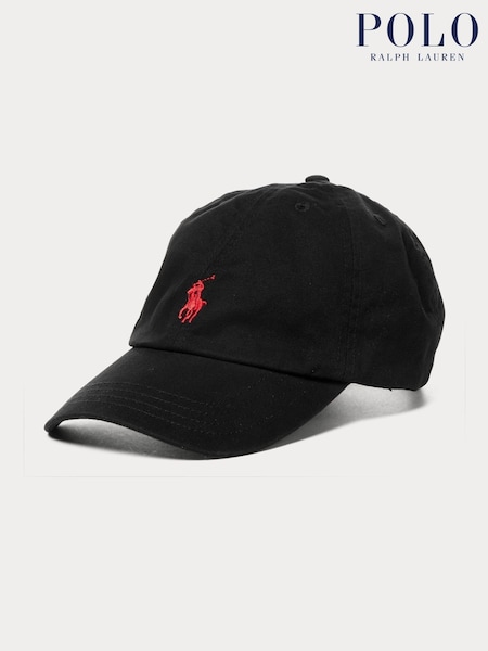 Polo Ralph Lauren Black Boys 100% Cotton Chino Ball Cap Hat (F37724) | £37