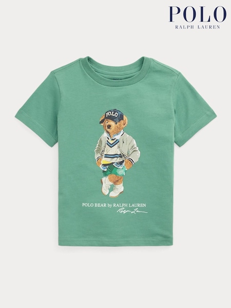 Polo Ralph Lauren Green 26/1 Jersey Short Sleeve 100% Cotton T-Shirt (F37736) | £49 - £55