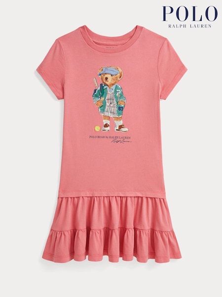 Polo Ralph Lauren Pink Polo Bear Jersey Dress (F37740) | £89 - £99