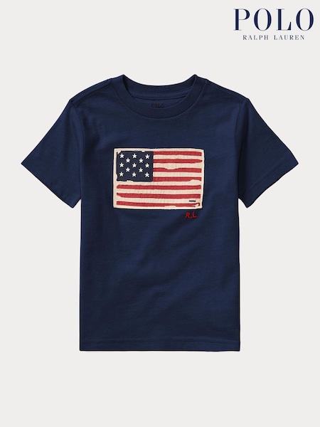 Polo Ralph Lauren Light Blue Boys Big Pony Jersey T-Shirt (F37749) | £0