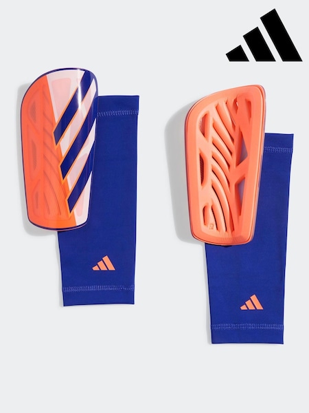 adidas White/Blue Tiro League Shin Guards (F37986) | £23