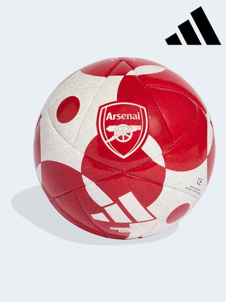 adidas White/Burgundy Arsenal Home Mini Ball (F38001) | £13