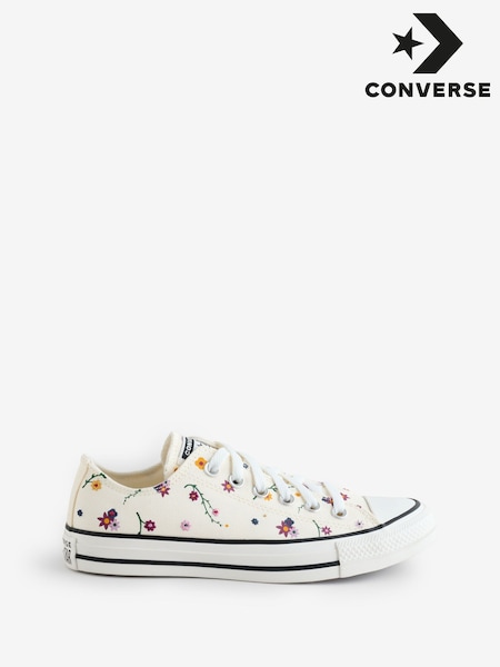 Converse Natural Chuck Taylor All Star Floral Trainers (F38052) | £65