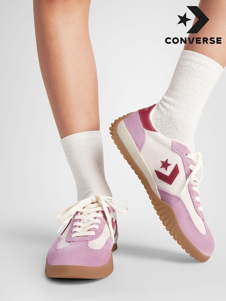 Converse Pink Run Star Trainers (F38227) | £80