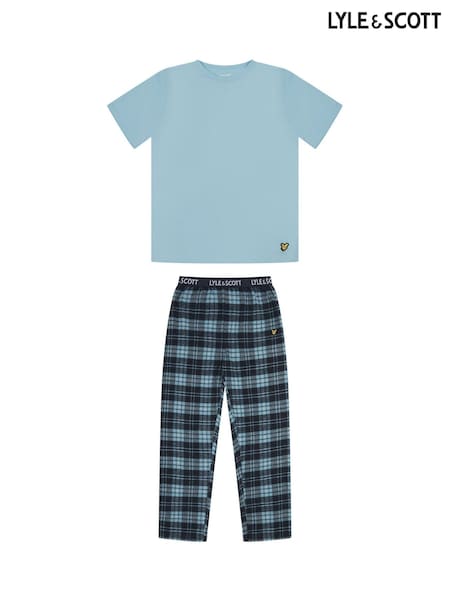Lyle & Scott Blue Boys Danny Sleepwear Set (F38274) | £34