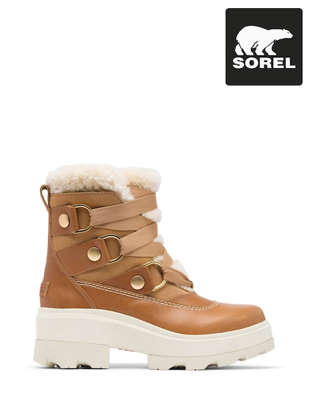 Sorel Joan Forward Cozy Lined Honey White Boots (F38276) | £200