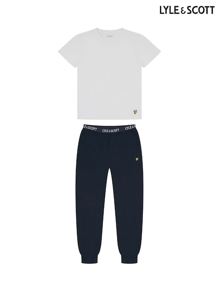 Lyle & Scott White Boys Daffy Sleepwear Set (F38281) | £30