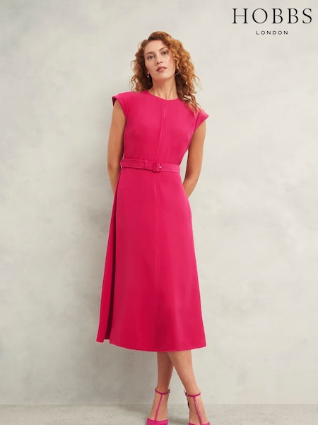 Hobbs Pink Meera Dress (F38475) | £179