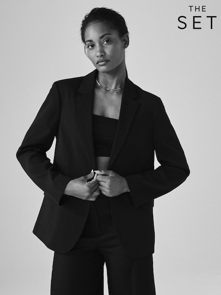 The Set Black Single Breasted Blazer (F38490) | £34